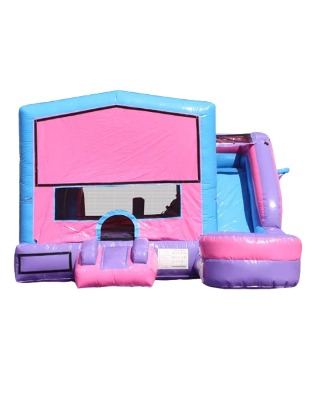 Inflatable Castle 6 in 1 Pink & Purple Module Combo