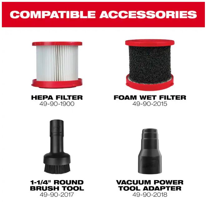 M18 18-Volt 2 Gal. Lithium-Ion Cordless Wet/Dry Vacuum (Vacuum-Only)