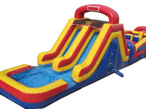 62'Lx15'H Wet n Dry Obstacle Red