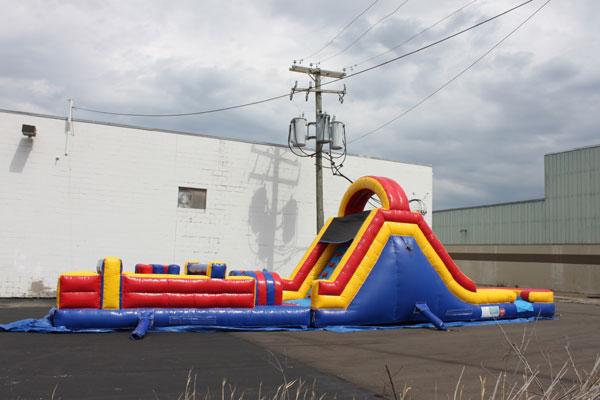 45'Lx12'H Wet n Dry Obstacle Red