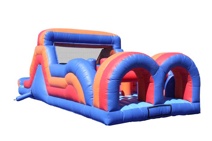 1 Piece Obstacle Course 35' - Wet/Dry Slide