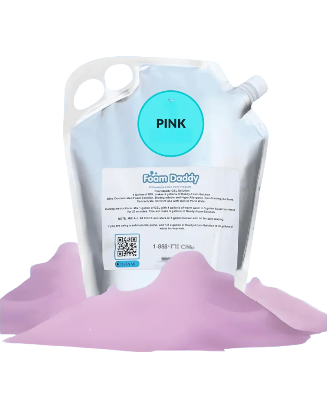 Pink Foam Coloring- Full pack (400 Gallons)