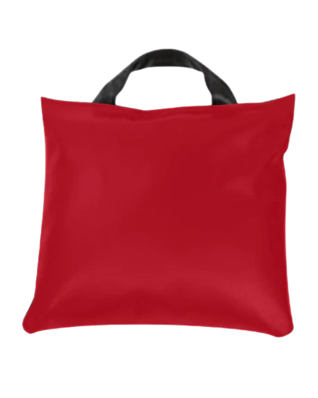 Sandbag covers used for inflatable anchoring in Red.