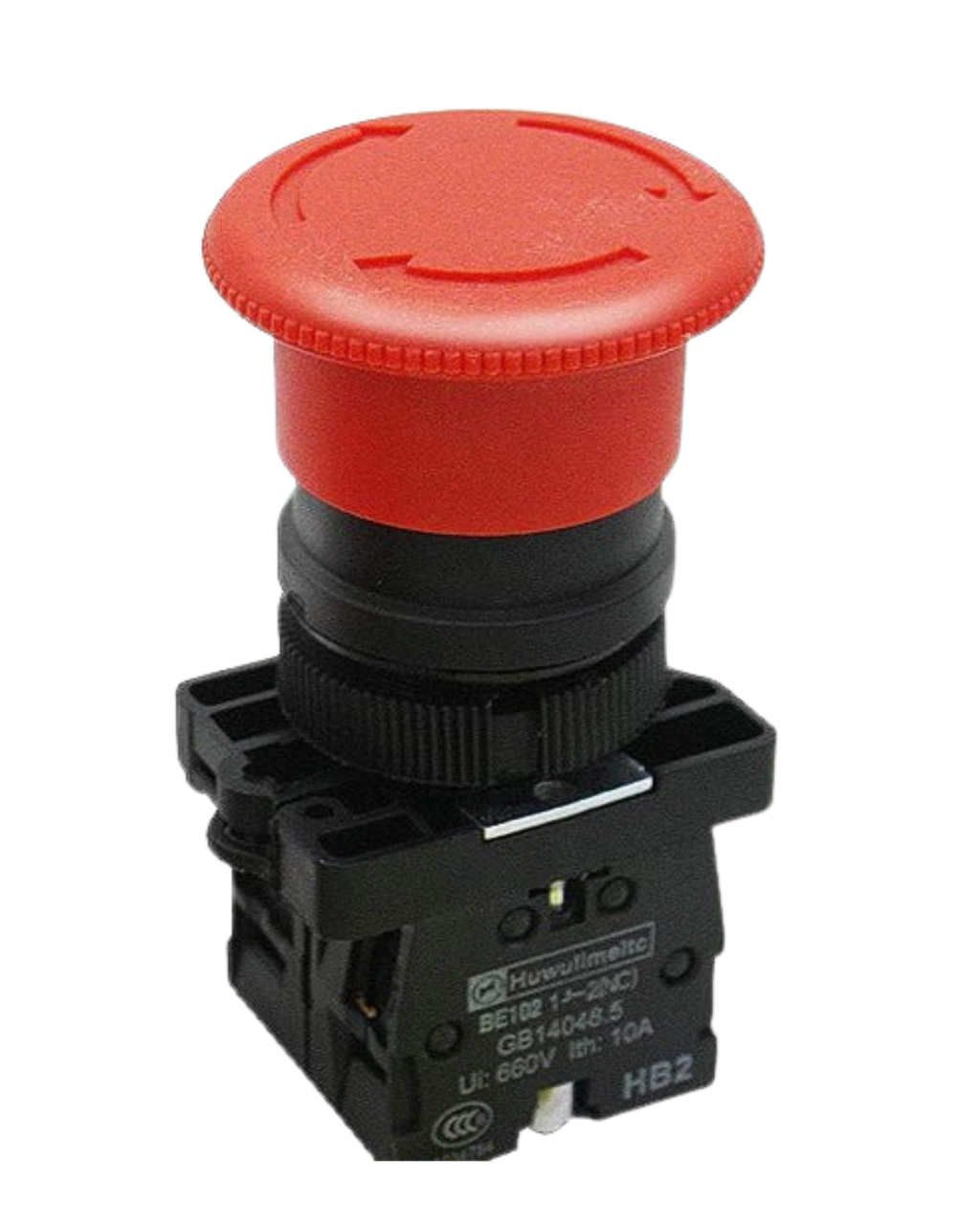 Red Mushroom Emergency Stop Push Button Switch AC 660V 10A