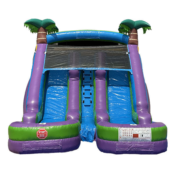 13'H Dual Lane Purple Water Slide