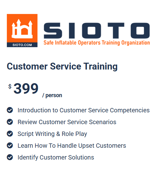 Customer Service Training by SIOTO
