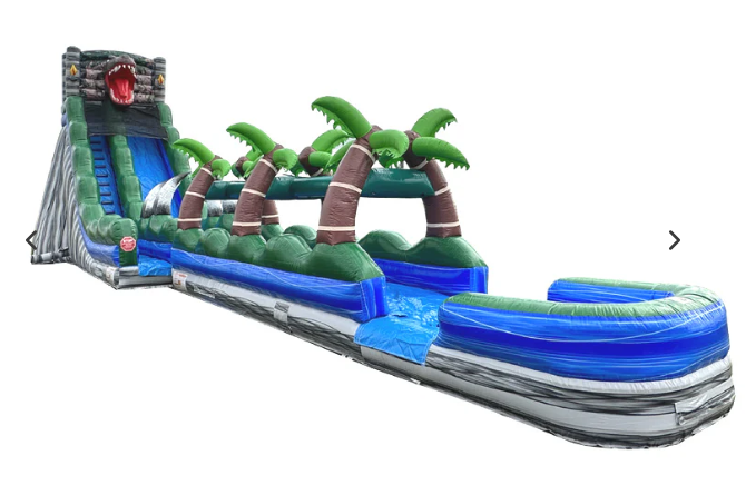 24'H Jurassic Slide with Slip n Splash