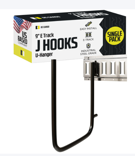E-Track J Hook, 9"
