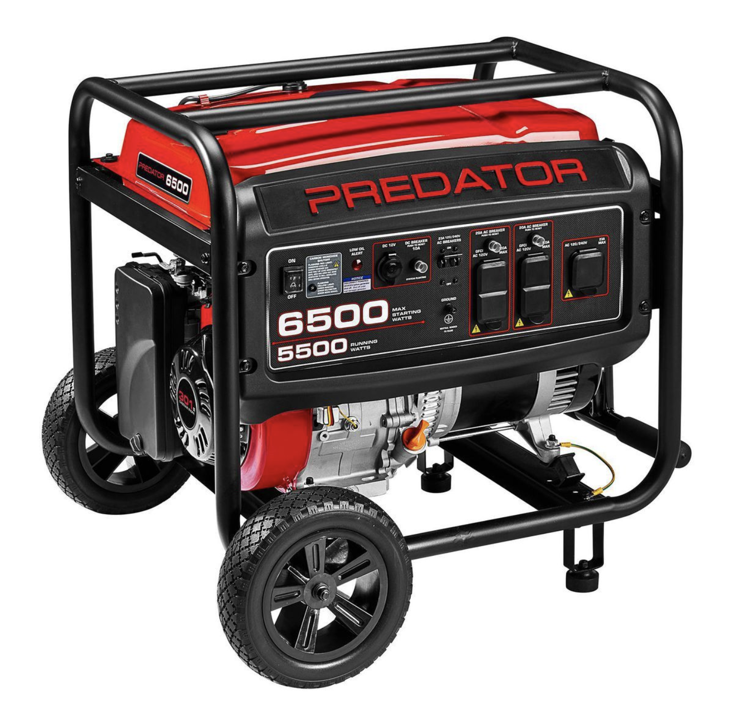 PREDATOR 6500 Watt Gas Powered 
Portable Generator with 
CO SECURE Technology, EPA (Used)