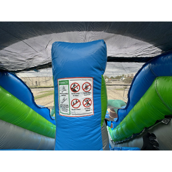 15'H Blue Slide Wet n Dry