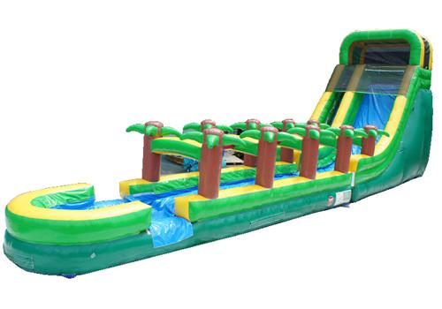 18'H Palm Tree Screamer Slide w/ Slip n Splash
