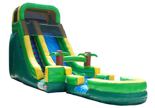 18'H Palm Tree Screamer Slide w/ Slip n Splash