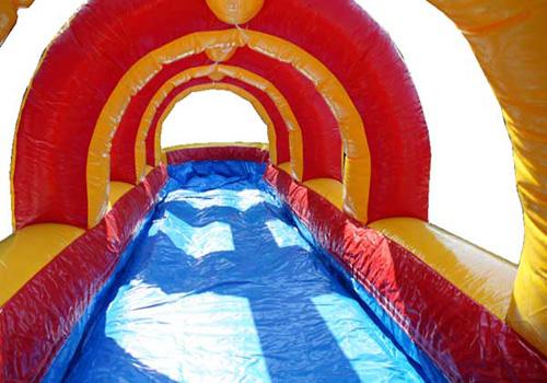 22'H Rainbow Screamer Slide w/ Slip n Splash