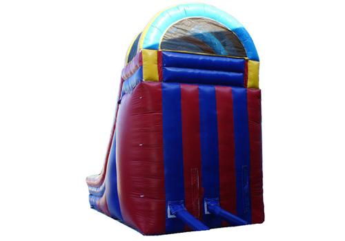 18'H Rainbow Screamer Slide w/ Slip n Splash