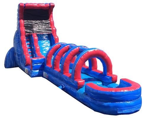 22'H Tsunami Screamer Slide w/ Slip n Splash