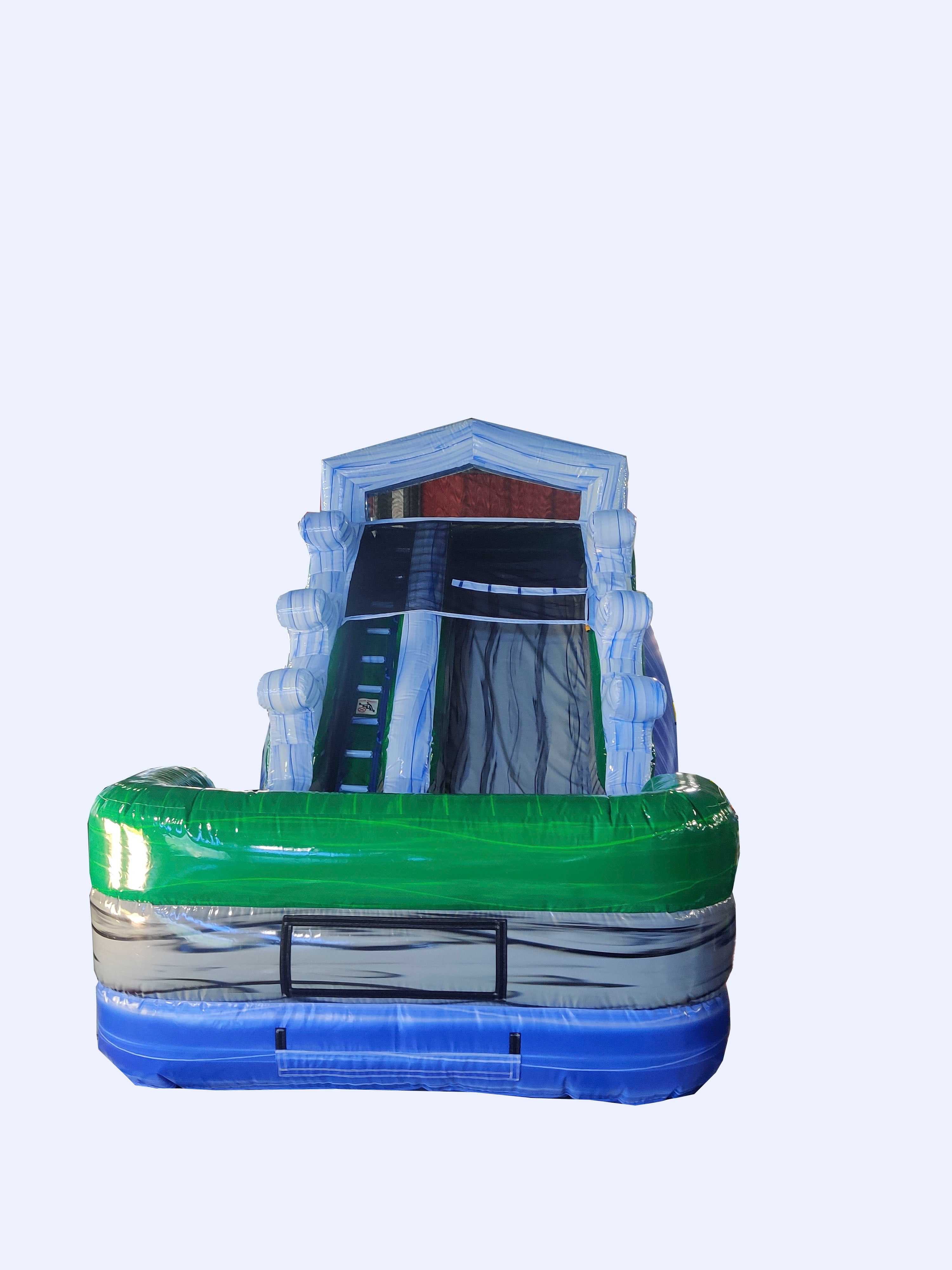 14' Water Slide Single Lane (Green Splash)