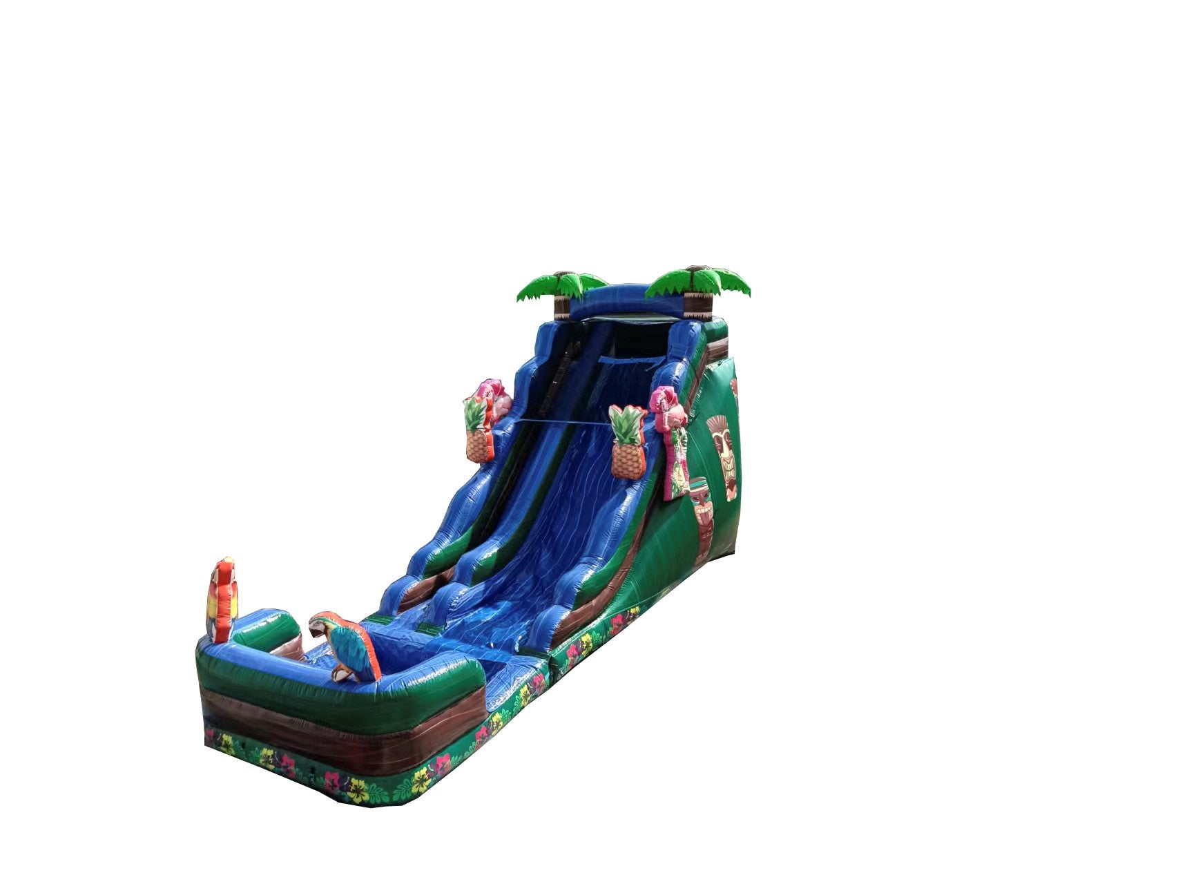 18' Tiki Wet Dry Water Slide
 - Removable Pool