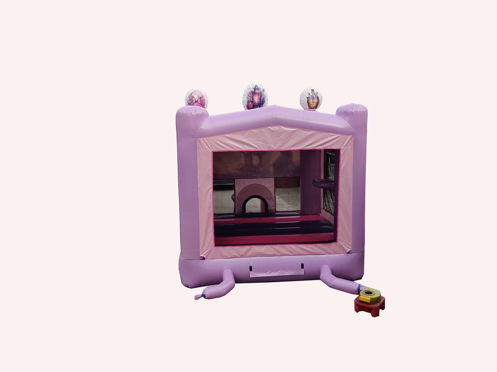 3D Fairy Glitter Sparkle Bounce House wiht Fairy Door and Hoop