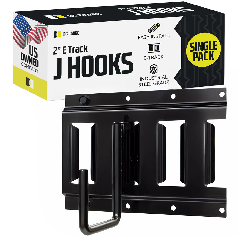 2" J-Hook E track Fitting Tiedown Truck Accessory
