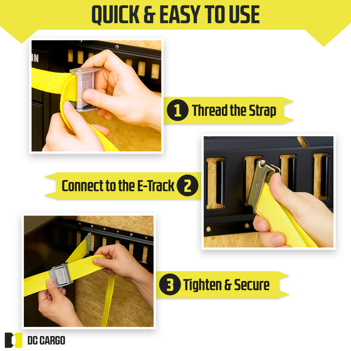 2" E track Cam Strap Tie-Down