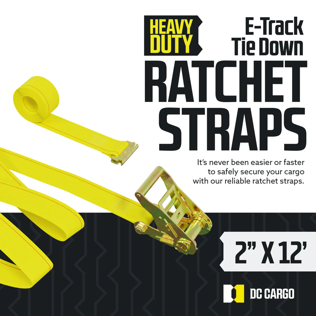 2" E track Ratchet Strap Tie-Down