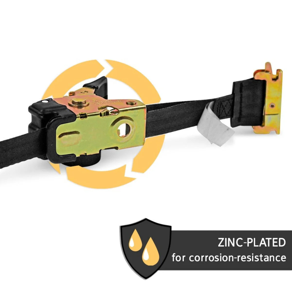 1 inch x 6 ft E track Retractable Ratchet Straps