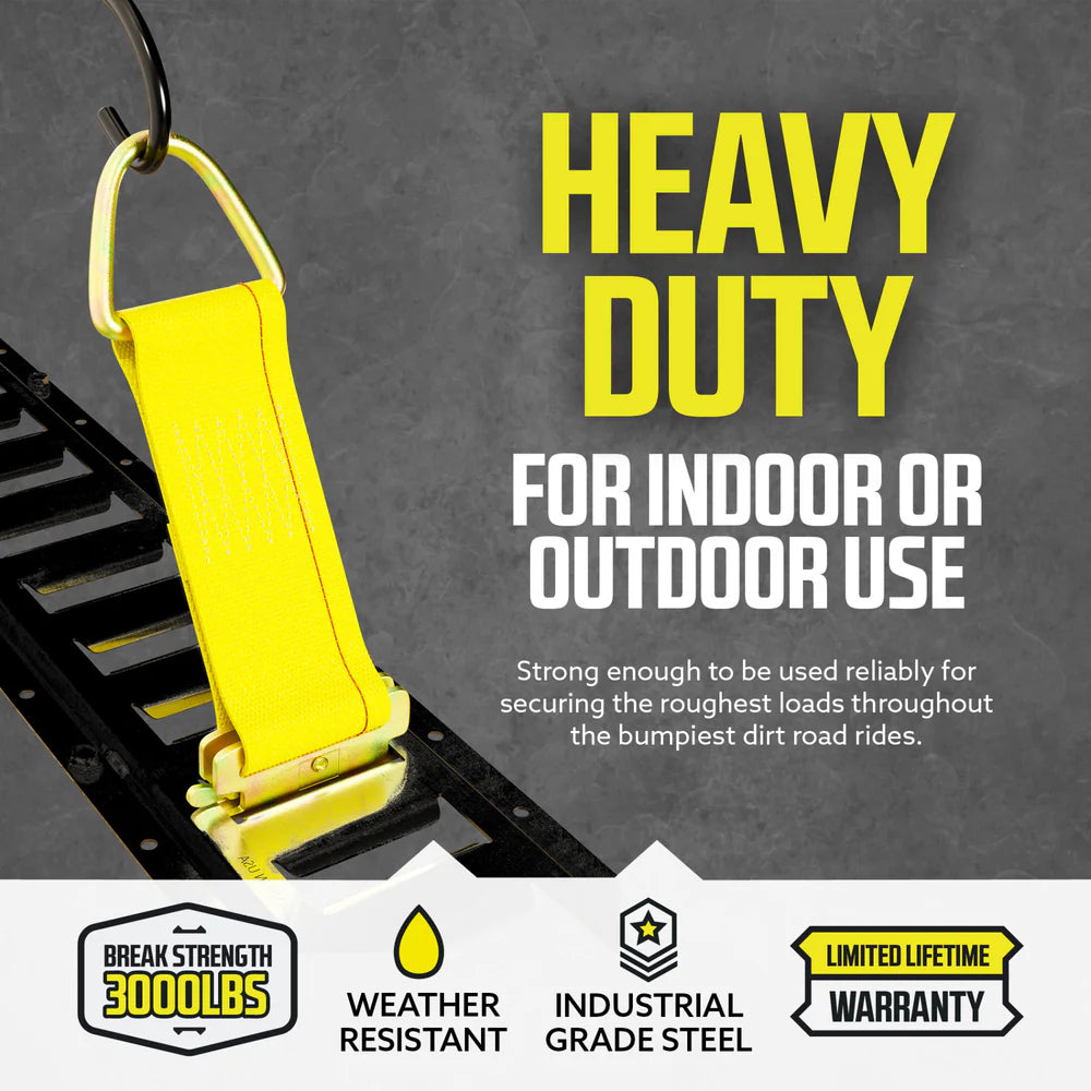 2" X 6" Rope Tie-Off With E track Fitting