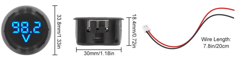 Voltage Current Meter Volt Detector Panel