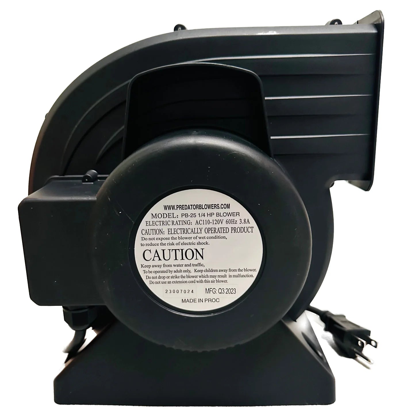 PB-25 1/4 HP .25 HP High Output Blower