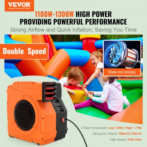 1.5 HP Inflatable Blower by VEVOR